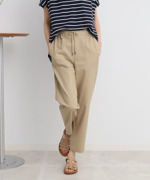 SHOO・LA・RUE(シューラルー)の「◆さらっと大人ナチュラル◎ 麻レーヨン ベイカーパンツ(その他パンツ・レディース・チャコールグレー/カーキ/ベージュ・02/03/04)」の18枚目の写真