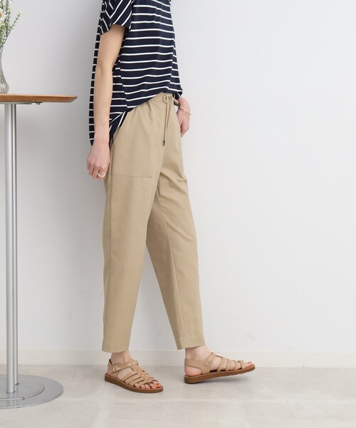 SHOO・LA・RUE(シューラルー)の「◆さらっと大人ナチュラル◎ 麻レーヨン ベイカーパンツ(その他パンツ・レディース・チャコールグレー/カーキ/ベージュ・02/03/04)」の19枚目の写真