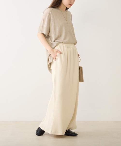 PUAL CE CIN(ピュアルセシン)の「フレンチリネンニットプルオーバー(ニット/セーター・レディース・ブラック/ナチュラル/グリーン/イエロー/ピンク・FREE)」の19枚目の写真