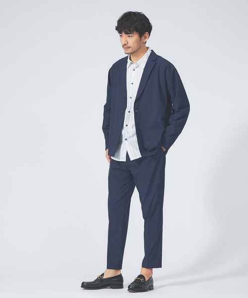 ABAHOUSE GRAY(アバハウスグレイ)の「【ナチュラルリネン】イタリアンカラー シャツ(シャツ/ブラウス・メンズ・スミクロ/グレイッシュベージュ/ブルー/グリーン/ホワイト・46/48/50)」の14枚目の写真