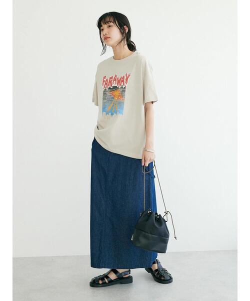 CRAFT STANDARD BOUTIQUE（クラフトスタンダードブティック）の「ライトデニム2WAYサロペットスカート（デニムスカート・レディース・ライトインディゴブルー/ダークインディゴブルー・M/L）」の22枚目の写真