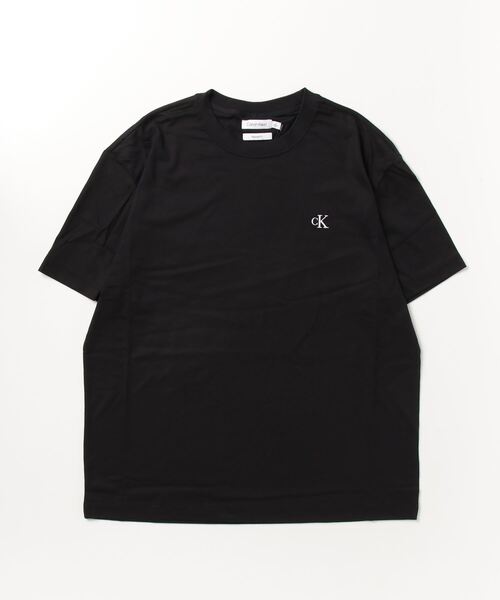 Calvin Klein Jeans(カルヴァンクラインジーンズ)の「Calvin Klein Jeans カルバンクライン ジーンズ SS RELAXED FIT MONOGRAM TEEARCHIVE 半袖クルーネックTシャツ(Tシャツ/カットソー・メンズ・ブラック/グレー・XL/S/L/M)」の1枚目の写真