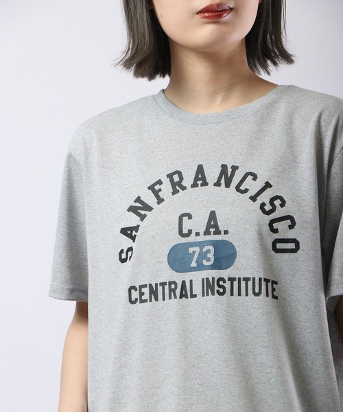 FUNALIVE（ファンアライブ）の「ロゴプリント半袖Tシャツ（Tシャツ/カットソー・メンズ・ホワイト/ブルー系1/ブラック系2/グリーン系/ブルー系/ホワイト系2/ブラック系/ホワイト系/ホワイト系1/ライトブラック/アッシュ/杢グレー/グレー系その他/ミント/ブラック系その他/ブルー/グリーン/イエロー/インディゴブルー/ピンク/ターコイズブルー/ブラック/レッド/アッシュグレー・LL/M/L）」の12枚目の写真