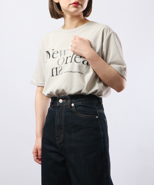 FUNALIVE（ファンアライブ）の「ロゴプリント半袖Tシャツ（Tシャツ/カットソー・メンズ・ホワイト/ブルー系1/ブラック系2/グリーン系/ブルー系/ホワイト系2/ブラック系/ホワイト系/ホワイト系1/ライトブラック/アッシュ/杢グレー/グレー系その他/ミント/ブラック系その他/ブルー/グリーン/イエロー/インディゴブルー/ピンク/ターコイズブルー/ブラック/レッド/アッシュグレー・LL/M/L）」の11枚目の写真