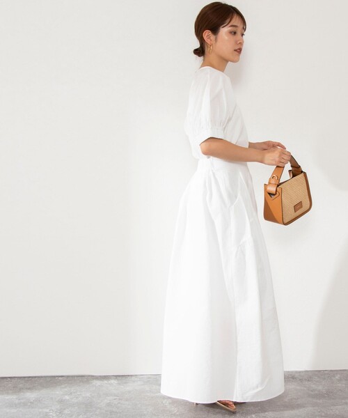 NOLLEY’S（ノーリーズ）の「《セットアップ対応》ポコポコサッカースカート（スカート・レディース・グレー系その他2/ブラック/オフホワイト・38）」の5枚目の写真