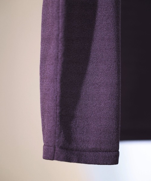 【接触冷感】ベーシックフレンチスリーブサマーニット