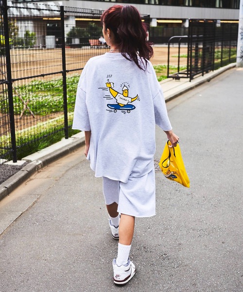 ADPOSION（アドポーション）の「（What it isNt）ART BY MARKGONZALES / SAUVENIR コラボ ミニ裏毛 ウエストリブショートパンツ（その他パンツ・レディース・ブラック/グレー/ホワイト・MEDIUM/X-LARGE/LARGE）」の12枚目の写真