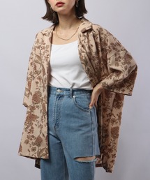 ReverticaL 総柄BIGシルエットオープンカラーシャツ