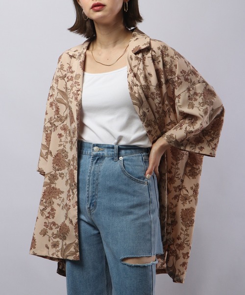 revertical(リバーティカル)の「ReverticaL 総柄BIGシルエットオープンカラーシャツ(シャツ/ブラウス・メンズ・ブラック/ベージュ/ブルー系その他/グリーン/パープル系その他・M/L)」の3枚目の写真