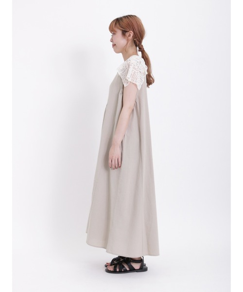 Samansa Mos2（サマンサ モスモス）の「【Lace collection】復刻パーツレースワンピース（ワンピース・レディース・ベージュ/ブラック・F）」の22枚目の写真