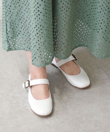 VOLARE バレエ　フラットシューズ　40 (25㎝) ホワイト VOLARE レザーフラットシューズ WHITE VOL21FFW-01 – delaube.jp