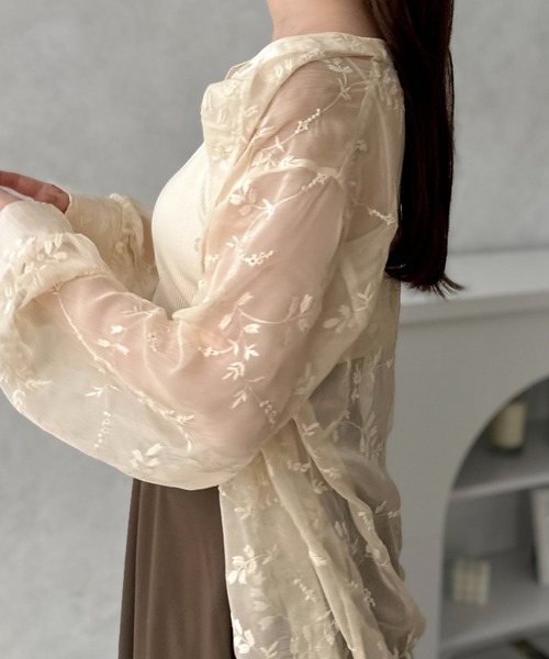 apres jour clair(アプレジュールクレア)の「【apres jour clair】カップ付バックレースアップキャミ【ZOZOTOWN限定アイテム】(キャミソール・レディース・ブラウン系その他/アイボリー・フリー/X-LARGE)」の8枚目の写真