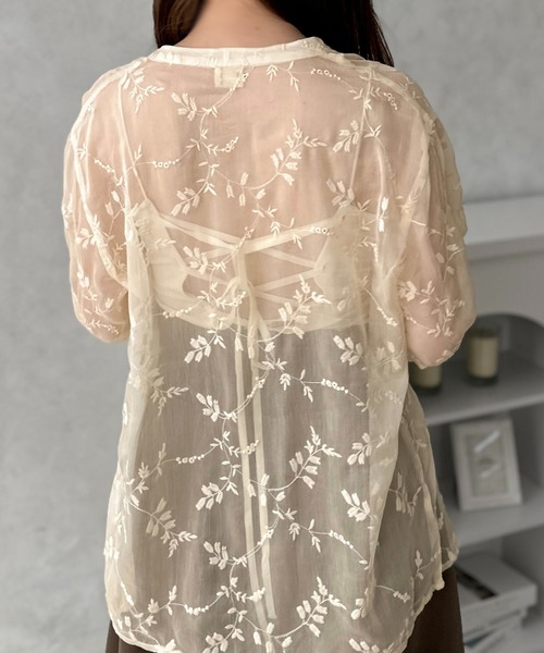 apres jour clair(アプレジュールクレア)の「【apres jour clair】カップ付バックレースアップキャミ【ZOZOTOWN限定アイテム】(キャミソール・レディース・ブラウン系その他/アイボリー・フリー/X-LARGE)」の11枚目の写真
