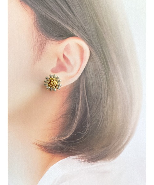 p209b【華奢見せ✧】マーガレットピアス K14 18 コート 再入荷 上品