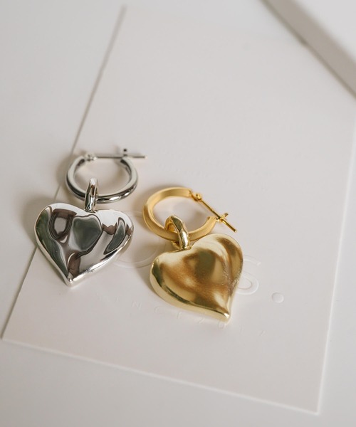 Mal. シルバー925 デザインピアス　ゴールド ピアス 金属アレルギー対応 シルバー925 ゴールド 【mellow