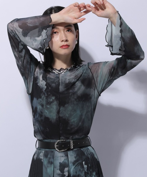 HARE(ハレ)の「長袖カットソー(Tシャツ/カットソー・レディース・ブルー・FREE)」の1枚目の写真