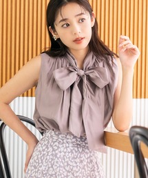 MISCH MASCH | ■2023秋冬新作■リボンノースリーブブラウス/MM328116(シャツ/ブラウス)