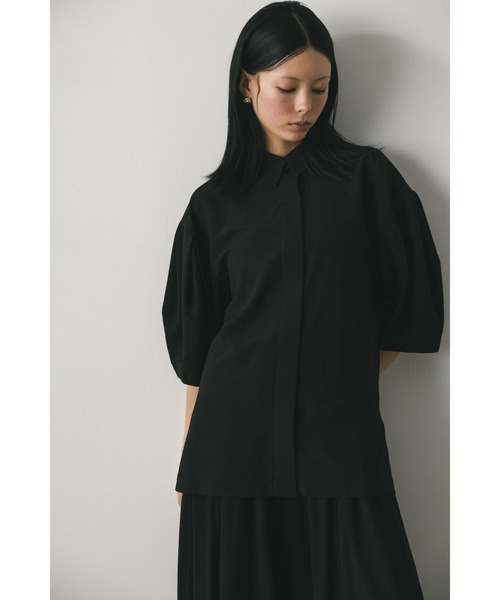 STYLEMIXER(スタイルミキサー)の「ワッシャータックスリーブシャツ(シャツ/ブラウス・レディース・オレンジ/ホワイト/ブラック・FREE)」の1枚目の写真