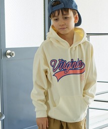 【PAIRMANON STREET】ロゴプリント ポケット付き プルパーカー