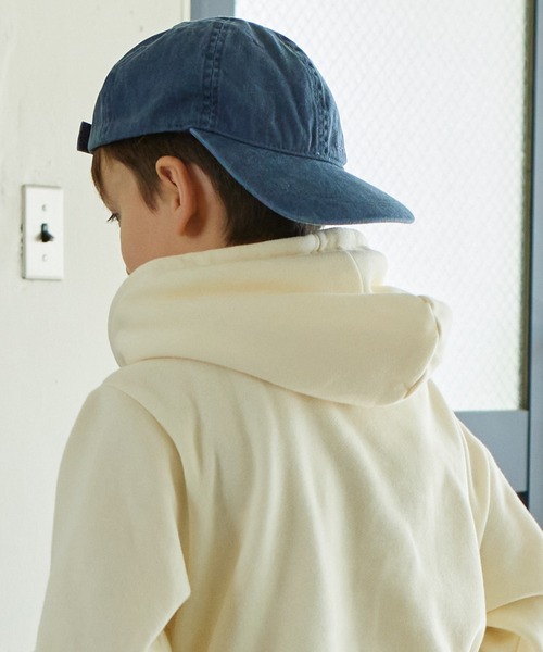 PAIRMANON STREET（ペアマノンストリート）の「【PAIRMANON STREET】ロゴプリント ポケット付き プルパーカー（パーカー・キッズ・レッド系その他/カーキ/アイボリー/ピンク/マスタード/ブラウン/ブラック系その他/ネイビー/グレー/ブルー系その他・130/150/110/100/140/90/120）」の11枚目の写真