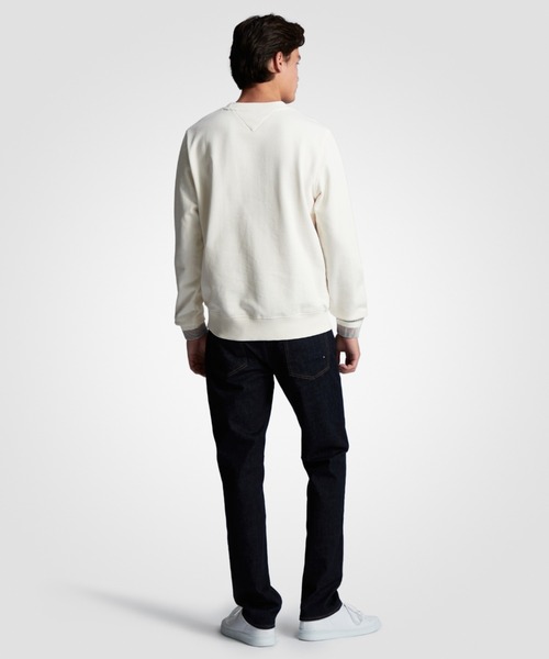 【トミーヒルフィガー】【オンライン限定】エンブロイダリーカレッジロゴスウェット TOMMY HILFIGER（トミーヒルフィガー）の「【オンライン限定