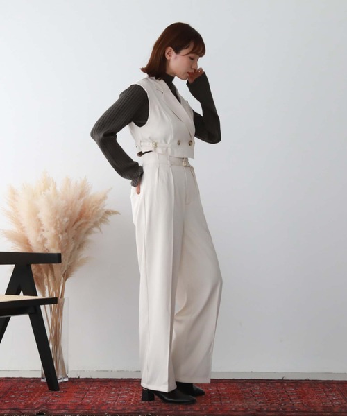 archives(アルシーヴ)の「’サイドベルトショートテーラーベスト'(その他アウター・レディース・モカ/ブラック/アイボリー・MEDIUM)」の10枚目の写真