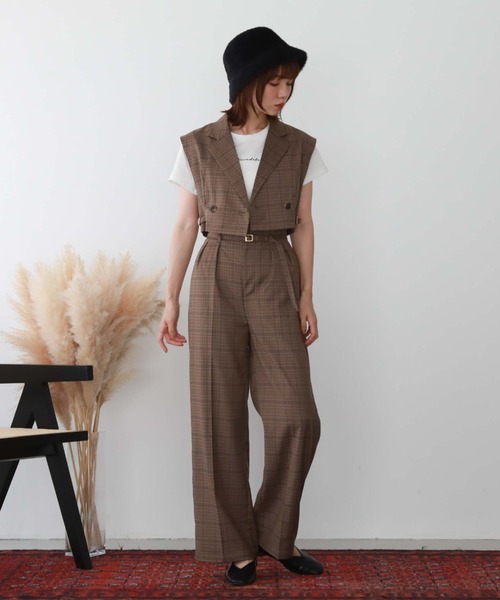 archives(アルシーヴ)の「’サイドベルトショートテーラーベスト'(その他アウター・レディース・モカ/ブラック/アイボリー・MEDIUM)」の17枚目の写真