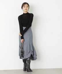 PROPORTION BODY DRESSING | 【美人百花10月号掲載 石崎日梨さん着用商品】ティアードパイピングスカート / 1213220908(スカート)