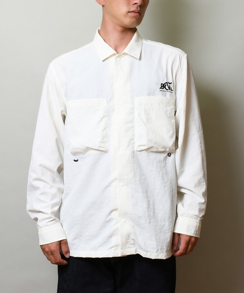Back Channel（バックチャンネル）の「UTILITY SHIRT（シャツ/ブラウス・メンズ・チャコール/ホワイト・X-LARGE/MEDIUM/LARGE/XX-LARGE）」の10枚目の写真