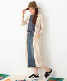 Another Edition | 【予約】ワッフルロングカーディガン/AEBC　COﾜｯﾌﾙﾛﾝｸﾞ　CGN(カーディガン/ボレロ)