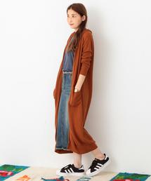 Another Edition | 【展開店舗限定】ワッフルロングカーディガン/AEBC　COﾜｯﾌﾙﾛﾝｸﾞ　CGN(カーディガン/ボレロ)