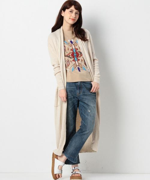 Another Edition（アナザーエディション）の「【展開店舗限定】ワッフルロングカーディガン/AEBC　COﾜｯﾌﾙﾛﾝｸﾞ　CGN（カーディガン/ボレロ・レディース・ナチュラル/ネイビー/オレンジ・ﾌﾘ-）」の21枚目の写真