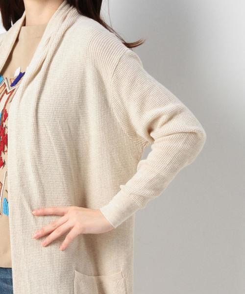 Another Edition（アナザーエディション）の「【展開店舗限定】ワッフルロングカーディガン/AEBC　COﾜｯﾌﾙﾛﾝｸﾞ　CGN（カーディガン/ボレロ・レディース・ナチュラル/ネイビー/オレンジ・ﾌﾘ-）」の13枚目の写真