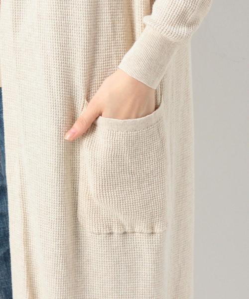 Another Edition（アナザーエディション）の「【展開店舗限定】ワッフルロングカーディガン/AEBC　COﾜｯﾌﾙﾛﾝｸﾞ　CGN（カーディガン/ボレロ・レディース・ナチュラル/ネイビー/オレンジ・ﾌﾘ-）」の14枚目の写真