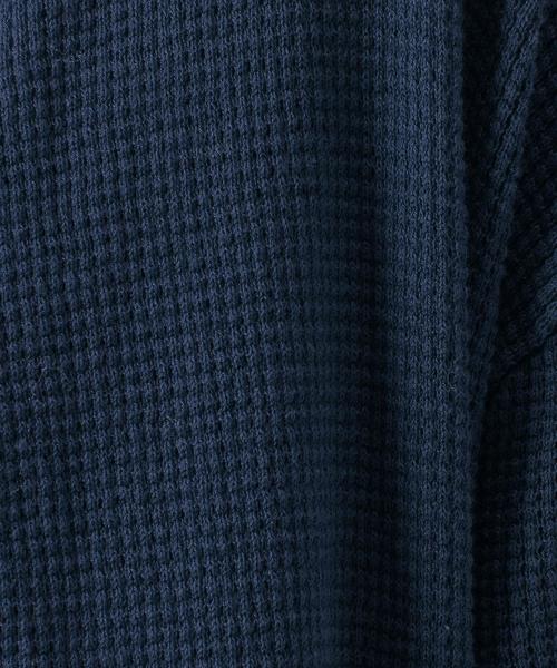 Another Edition（アナザーエディション）の「【展開店舗限定】ワッフルロングカーディガン/AEBC　COﾜｯﾌﾙﾛﾝｸﾞ　CGN（カーディガン/ボレロ・レディース・ナチュラル/ネイビー/オレンジ・ﾌﾘ-）」の7枚目の写真