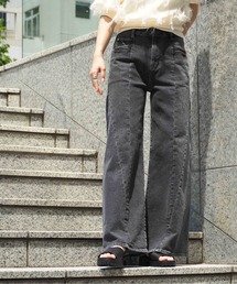 cepo | デニムワイドパンツ　＜立体裁断＞(デニムパンツ)