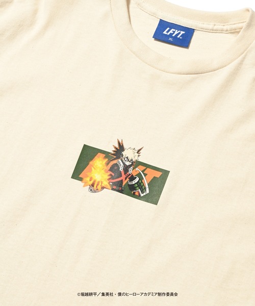 LFYT x 僕のヒーローアカデミア エルエフワイティー ラファイエット [Lafayette] - ロゴ 半袖Tシャツ [LFYT BOX LOGO TEE 爆豪勝己 LE230116]（Tシャツ/カットソー）｜LFYT（エルエフワイティー）