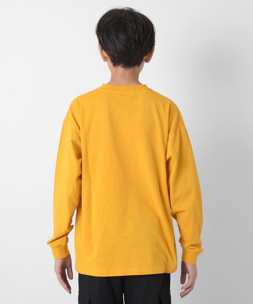 GLAZOS(グラソス)の「アソートスタンダードカレッジフロントロゴプリントTシャツ(Tシャツ/カットソー・キッズ・グレー/ホワイト/ベージュ/イエロー/インディゴブルー/ブラック・140cm/150cm/160cm/170cm)」の10枚目の写真