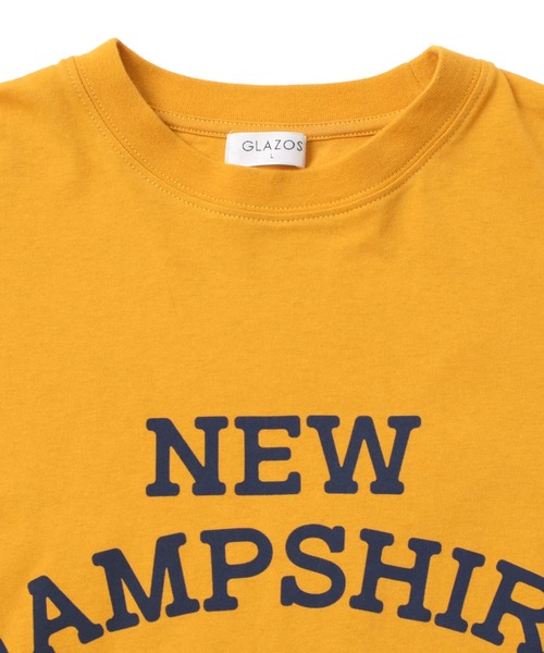 GLAZOS(グラソス)の「アソートスタンダードカレッジフロントロゴプリントTシャツ(Tシャツ/カットソー・キッズ・グレー/ホワイト/ベージュ/イエロー/インディゴブルー/ブラック・140cm/150cm/160cm/170cm)」の11枚目の写真