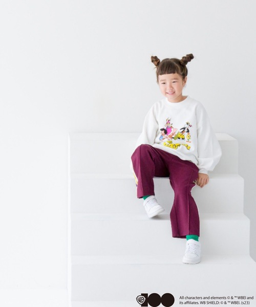 LOWRYS FARM（ローリーズファーム）の「WB100 LOONEY TUNES AS THE FLINTSTONES　 975197（スウェット・キッズ・ホワイト/グレー・110cm/120cm/130cm/140cm/150cm）」の20枚目の写真