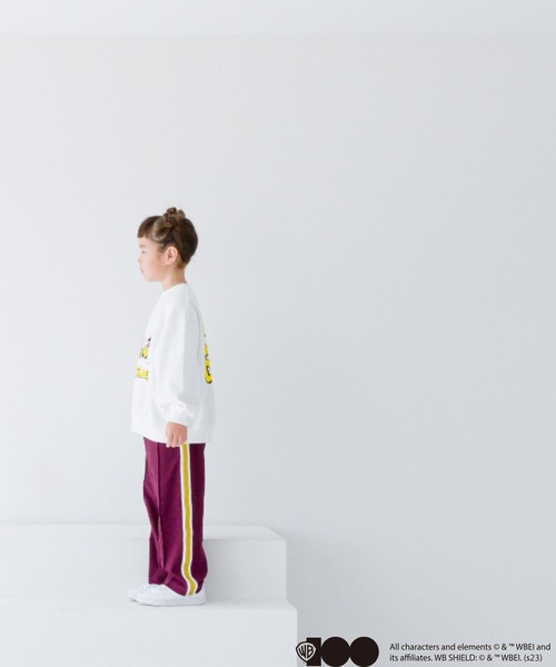 LOWRYS FARM（ローリーズファーム）の「WB100 LOONEY TUNES AS THE FLINTSTONES　 975197（スウェット・キッズ・ホワイト/グレー・110cm/120cm/130cm/140cm/150cm）」の21枚目の写真