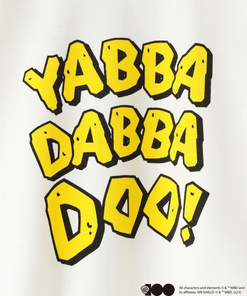 LOWRYS FARM（ローリーズファーム）の「WB100 LOONEY TUNES AS THE FLINTSTONES　 975197（スウェット・キッズ・ホワイト/グレー・110cm/120cm/130cm/140cm/150cm）」の13枚目の写真