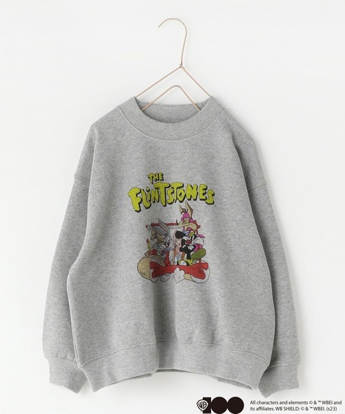 LOWRYS FARM（ローリーズファーム）の「WB100 LOONEY TUNES AS THE FLINTSTONES　 975197（スウェット・キッズ・ホワイト/グレー・110cm/120cm/130cm/140cm/150cm）」の15枚目の写真