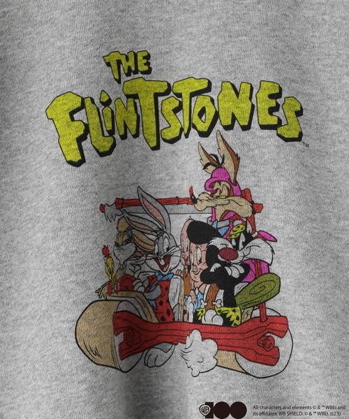 LOWRYS FARM（ローリーズファーム）の「WB100 LOONEY TUNES AS THE FLINTSTONES　 975197（スウェット・キッズ・ホワイト/グレー・110cm/120cm/130cm/140cm/150cm）」の17枚目の写真