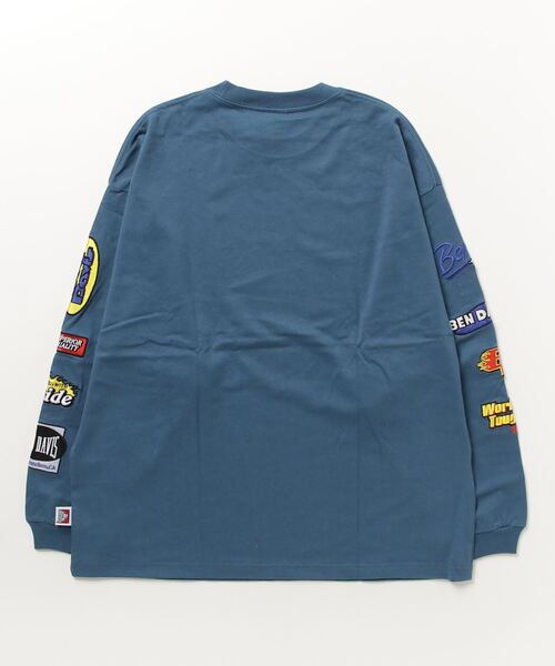 BEN DAVIS（ベンデイビス）の「[BEN DAVIS/ベンデイビス] SPONSORED EMB 袖ワッペンロゴ ロングスリーブTシャツ（Tシャツ/カットソー・レディース・ブラック/ホワイト/ブルー・L/M/XL）」の17枚目の写真