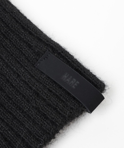 HARE（ハレ）の「ニットアームウォーマー(HARE)（手袋・メンズ・ブラック・FREE）」の7枚目の写真