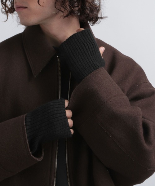 HARE（ハレ）の「ニットアームウォーマー(HARE)（手袋・メンズ・ブラック・FREE）」の10枚目の写真