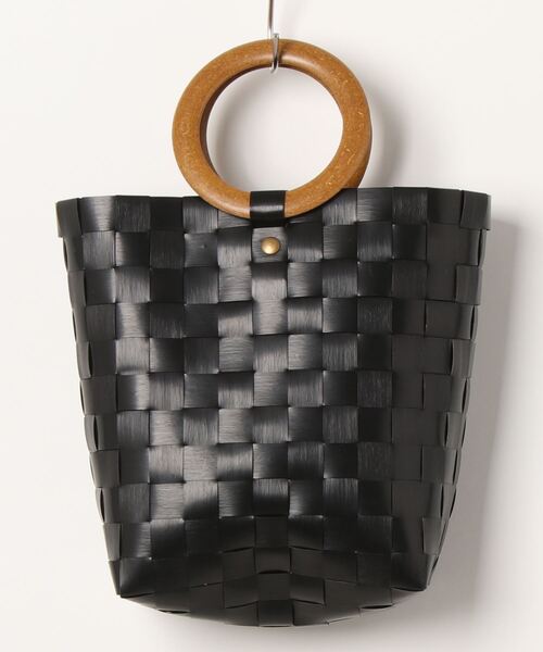 Kastane（カスタネ）の「ウッドハンドルカゴBAG（かごバッグ・レディース・ダークブルー/ブラック/ベージュ・FREE）」の12枚目の写真