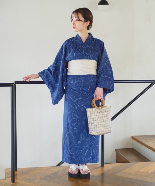 Kastane（カスタネ）の「ウッドハンドルカゴBAG（かごバッグ・レディース・ダークブルー/ブラック/ベージュ・FREE）」の19枚目の写真