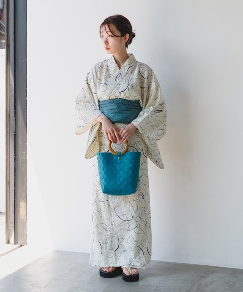 Kastane（カスタネ）の「ウッドハンドルカゴBAG（かごバッグ・レディース・ダークブルー/ブラック/ベージュ・FREE）」の21枚目の写真